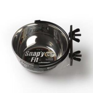 Midwest Homes For Pets Snap'y Fit Stainless Steel Dog Bowl 20 ounces 027773008583