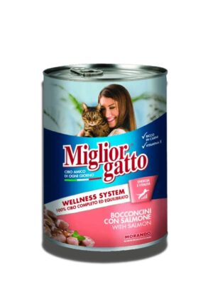 Miglior Gatto Chunks with Salmon 405gm 8007520012157