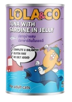 LOLA & CO Tuna with Sardine in Jelly Can 400g