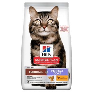 SP Hills Hairball & Perfect Coat Adult Cat Chicken 1.5kg